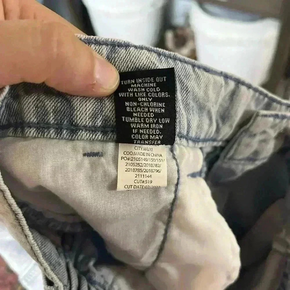 Hot topic Indigo Denim Cargo Jogger Jeans Girls Size L - Picture 12 of 15